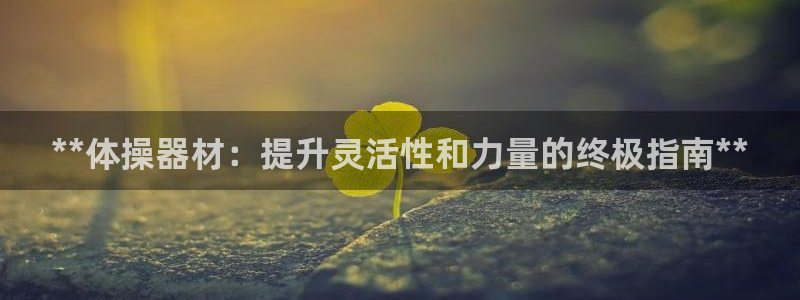 意昂3集团官网网址：**体操器材：提升灵活性和力量的