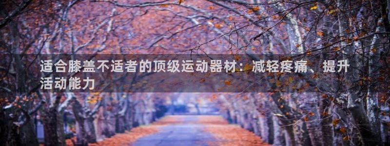 意昂体育3平台注册：适合膝盖不适者的顶级运动器材：减