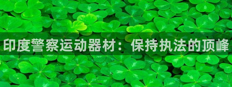 意昂体育3：印度警察运动器材：保持执法的顶峰