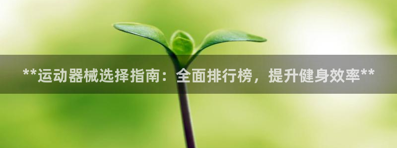 意昂3集团官网首页：**运动器械选择指南：全面排行榜