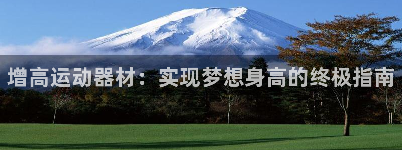 意昂3集团简介：增高运动器材：实现梦想身高的终极指南