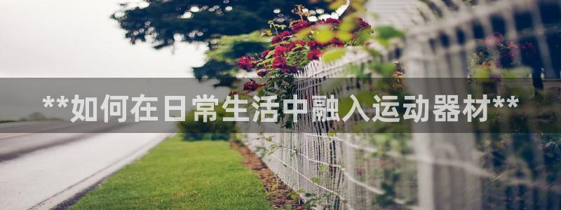 意昂3集团官网首页：**如何在日常生活中融入运动器材