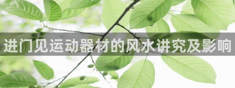 意昂体育3是干嘛的公司：进门见运动器材的风水讲究及影